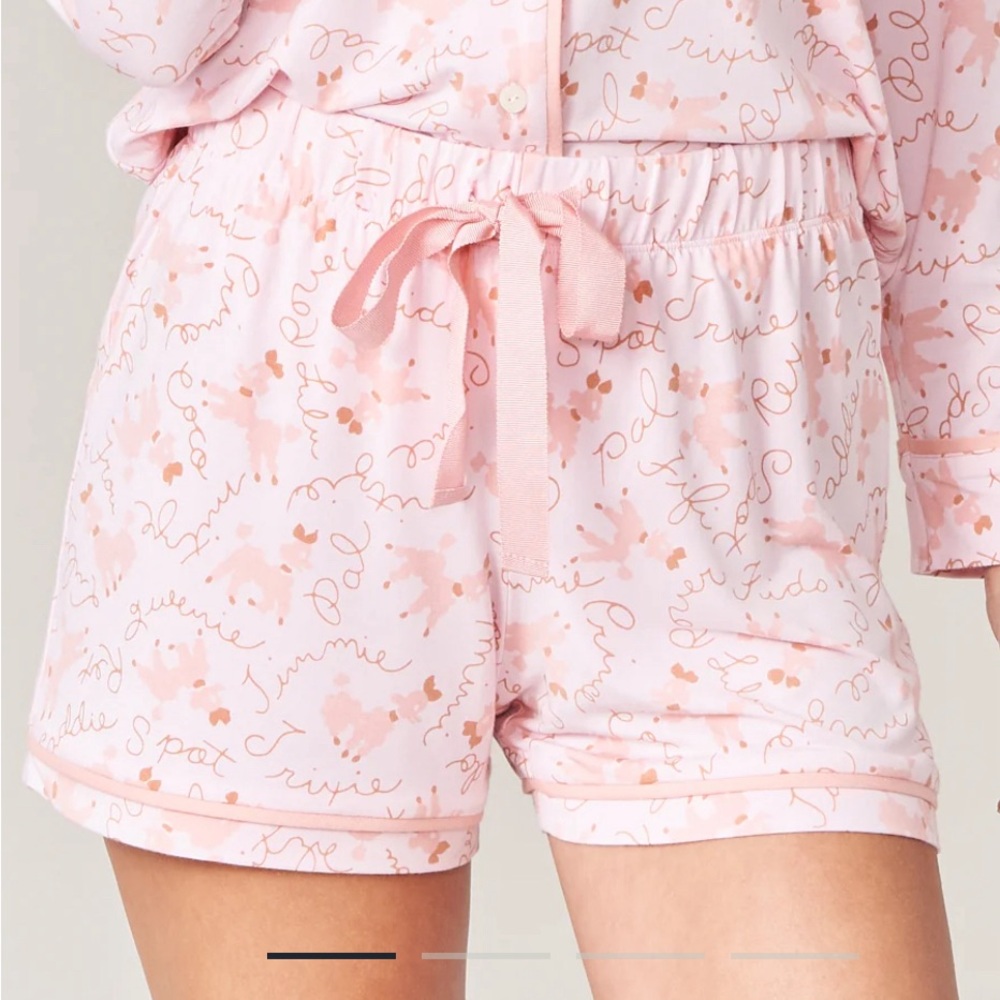 Spartina 449 Pajama Short Pink Poodles